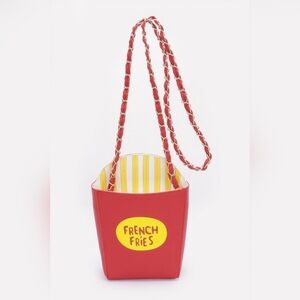 Chic French Fries Red and‎ Yellow Crossbody Bag